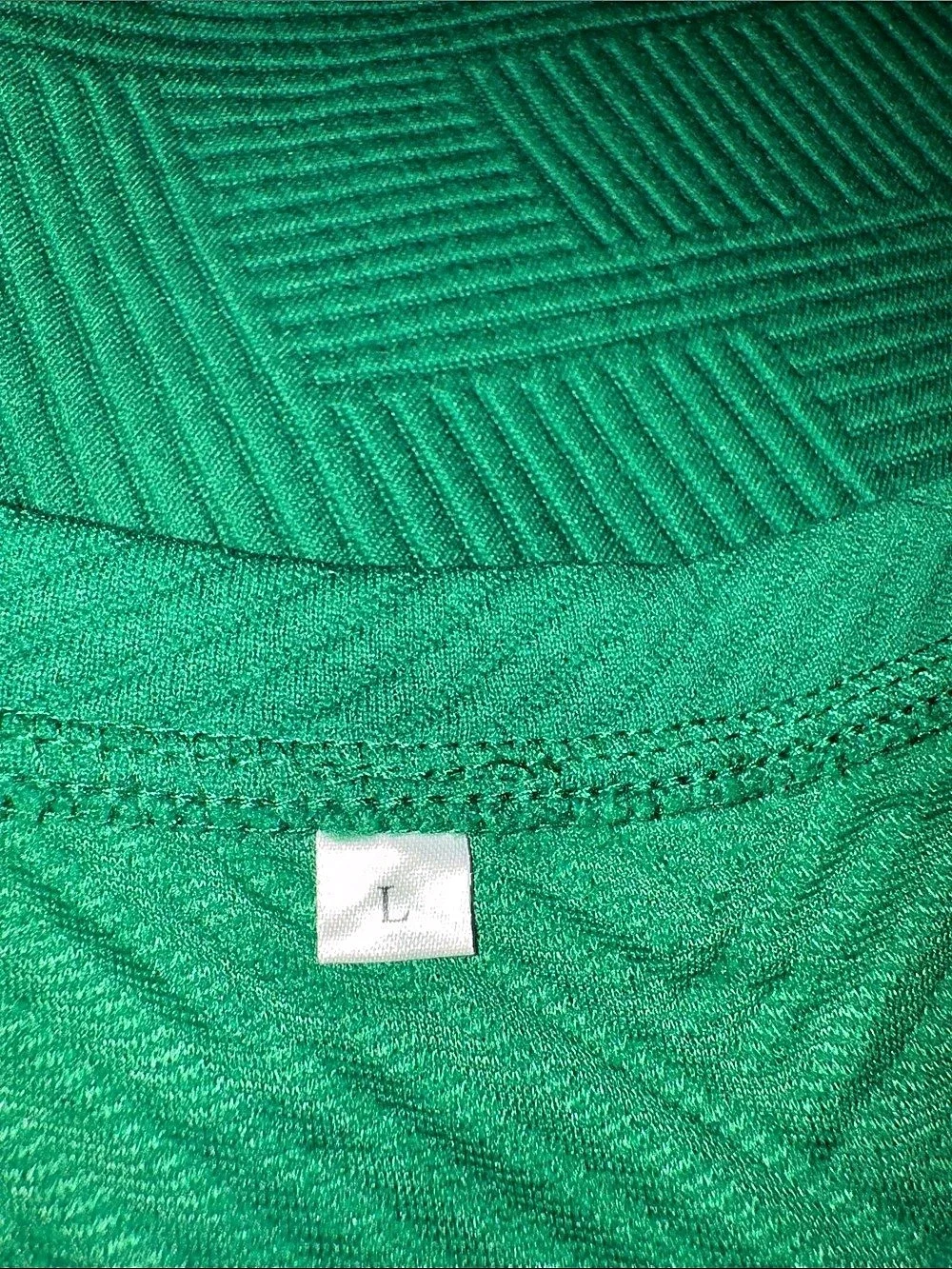 Green Geometric Two-Piece Set Size Large Like New